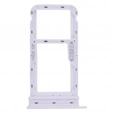 SIM Card Tray + Micro SD Card Tray for Motorola Moto G8 (White) 